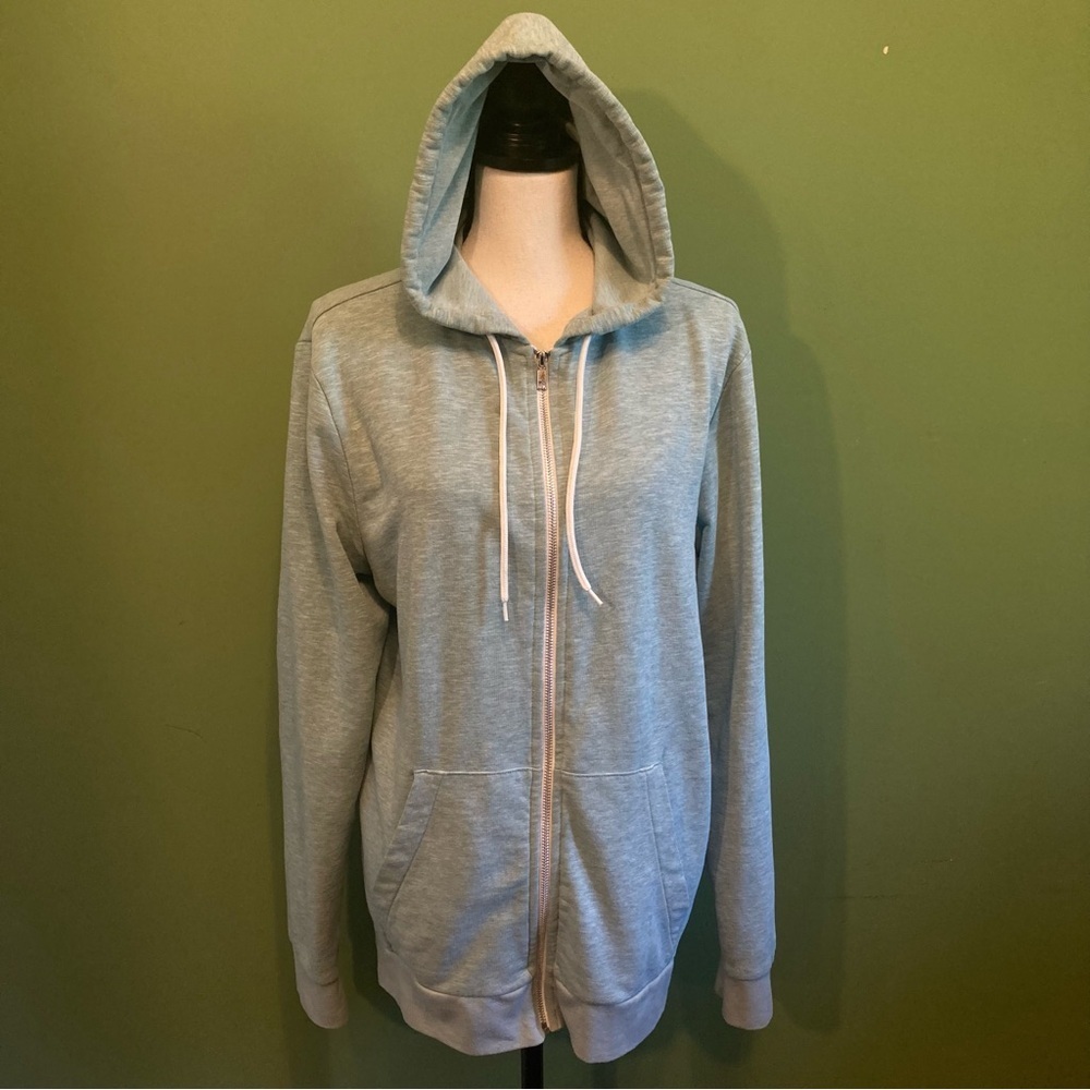 H&M Gray Zip Up Hoodie Sweater